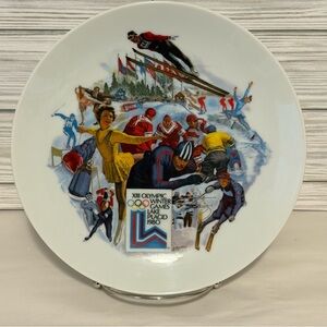 Viletta Official 1980 Olympic Winter Games Commemorative Plate